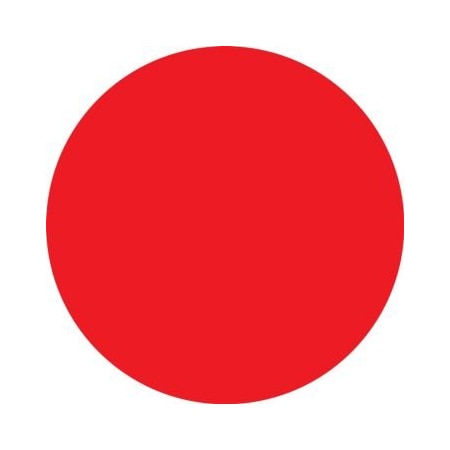 Accuform MAGNETIC SHAPES  CIRCLES 2 in COLOR RED MRB416MGRD MRB416MGRD